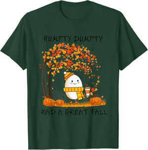 Humpty Dumpty Had A Great Fall Thanksgiving Autumn Halloween T-Shirt - T-Shirt | Forest