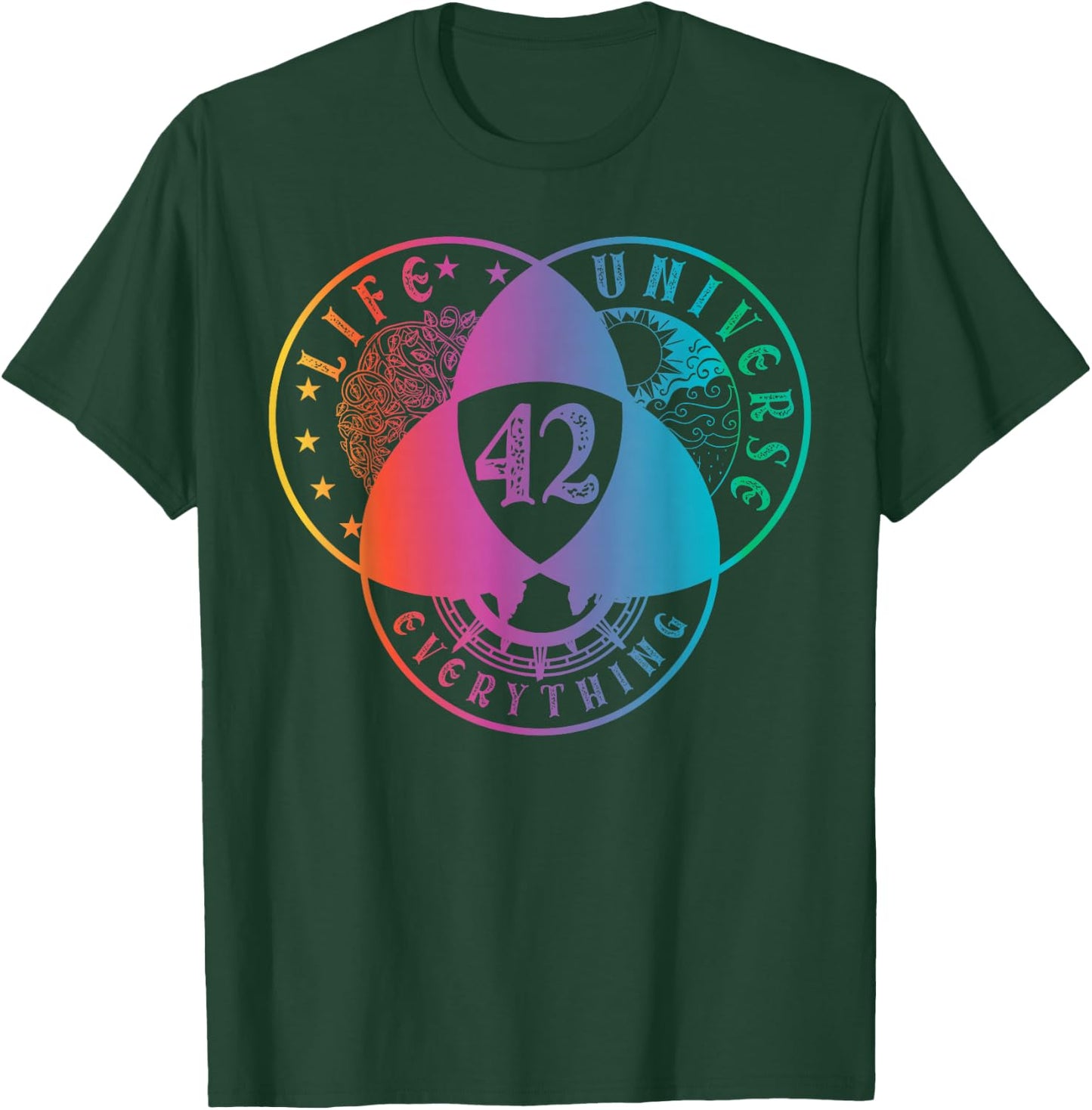 The Answer To Life Universe And Everything Universe T-Shirt - T-Shirt | Forest