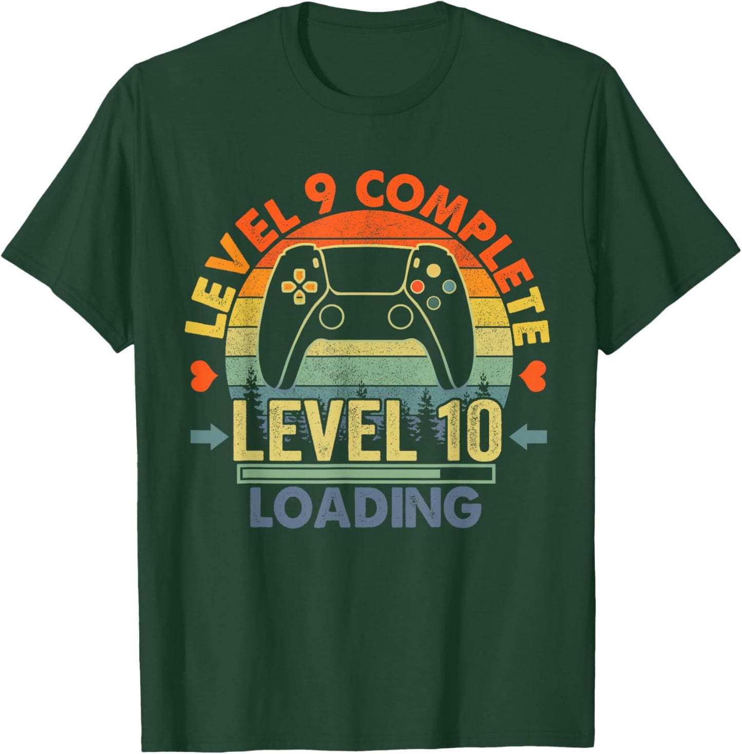 Level 9 Complete 9 Anniversary Gift 9th Wedding Anniversary T-Shirt - T-Shirt | Forest