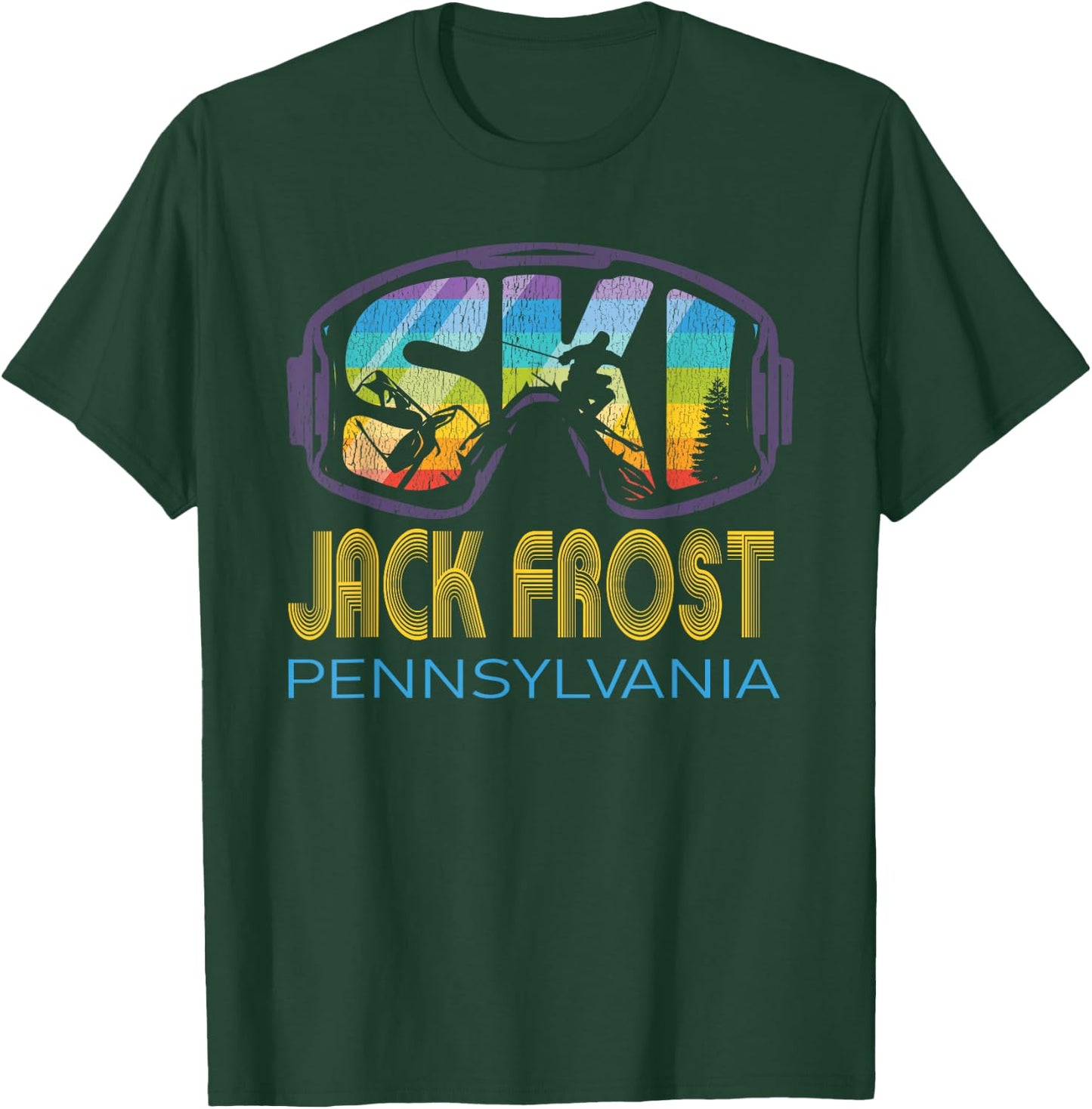 Ski Jack Frost Pennsylvania Skiing Vacation T-Shirt - T-Shirt | Forest
