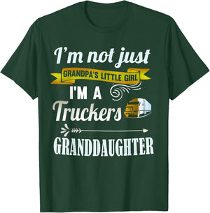 Trucker Shirts for Girls: Truckers Granddaughter Girls Gift T-Shirt - T-Shirt | Forest