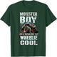 Vintage MONSTER BOY Family Birthday Bruh My Wheelie Cool Guy T-Shirt - T-Shirt | Forest