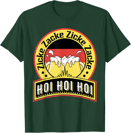 Zicke Zacke Zicke Zacke Hoi hoi hoi - funny Oktoberfest 2023 T-Shirt - T-Shirt | Forest