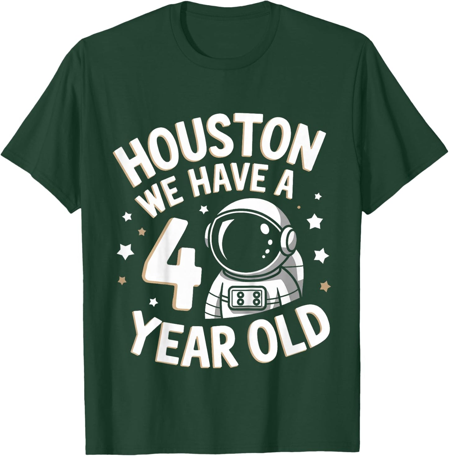 Kids 4Th Birthday Houston We Have A 4 Year Old Astronaut T-Shirt - T-Shirt | Forest