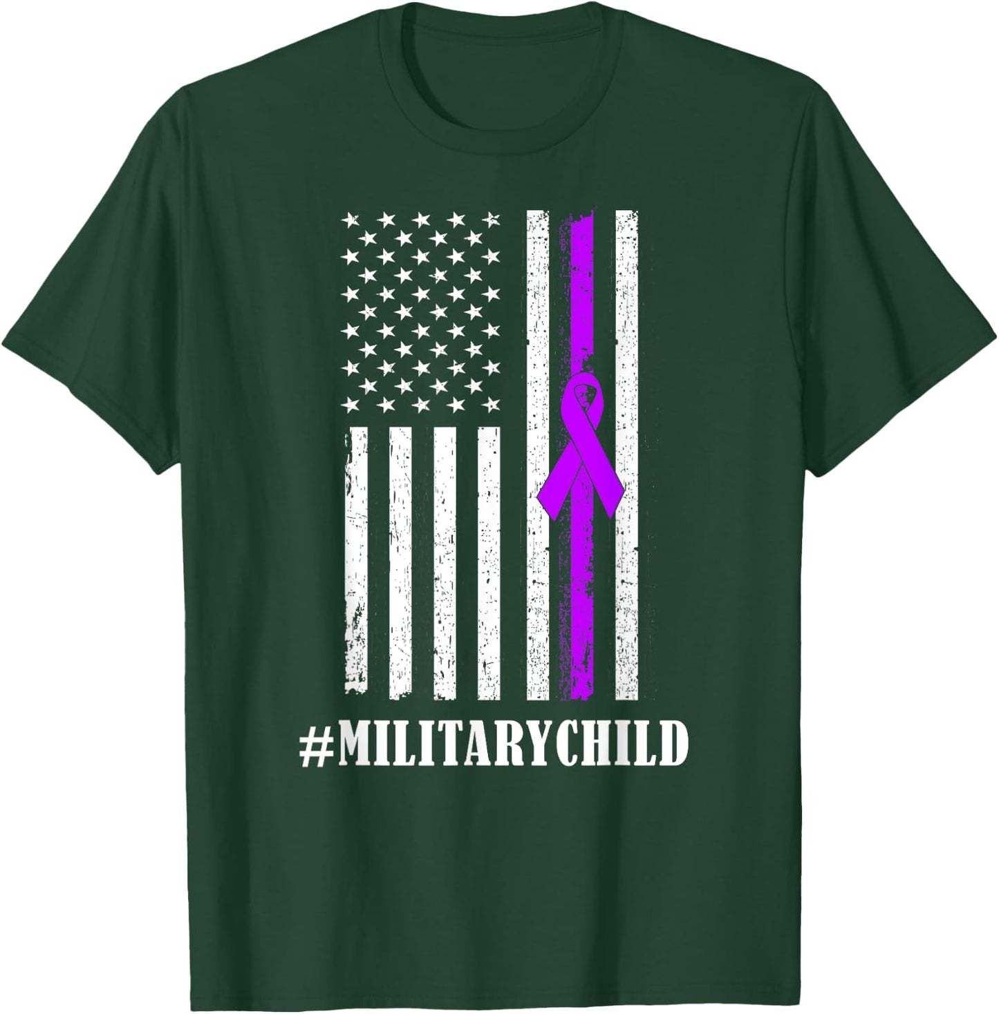 Purple Up Military Child Awareness | & Small T-Shirt - T-Shirt | Forest