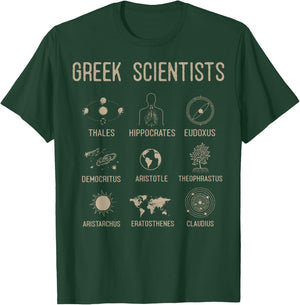 Greek Scientist Shirt, Aristotle & Thales Science T-Shirt - T-Shirt | Forest