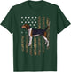 Camo American Flag Treeing Walker Coonhound 4th of July USA T-Shirt - T-Shirt | Forest