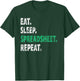 Eat Sleep Spreadsheet Repeat Funny Accounting Idea T-Shirt - T-Shirt | Forest