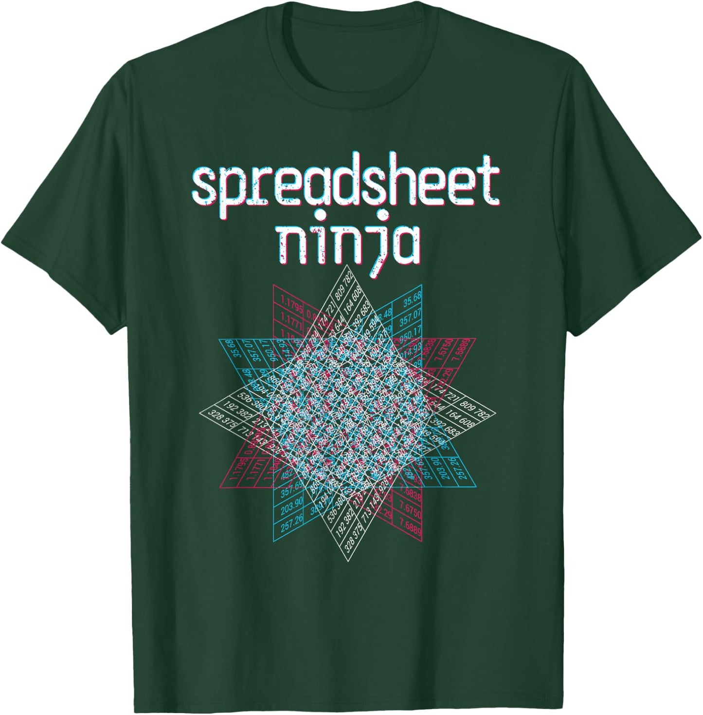 Spreadsheet Ninja. Funny, Nerdy Data Scientist Geek T-Shirt - T-Shirt | Forest