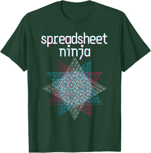 Spreadsheet Ninja. Funny, Nerdy Data Scientist Geek T-Shirt - T-Shirt | Forest