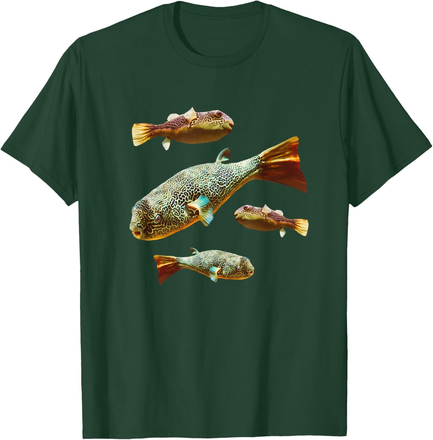 Mbu Pufferfish Freshwater Puffers Large Aquarium Fish Lovers T-Shirt - T-Shirt | Forest
