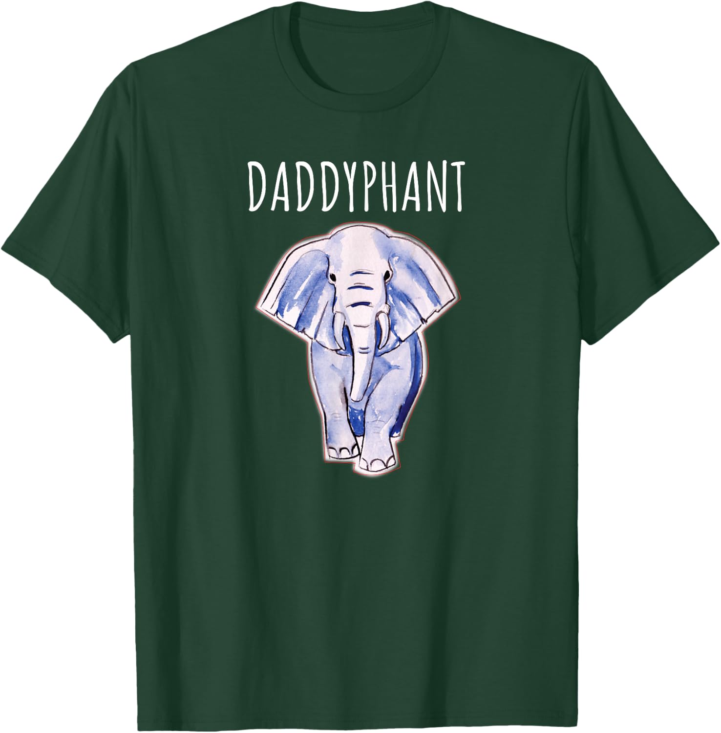 Dad Shirt Daddyphant Elephant Cool Dads Fathers Day Gift T-Shirt - T-Shirt | Forest