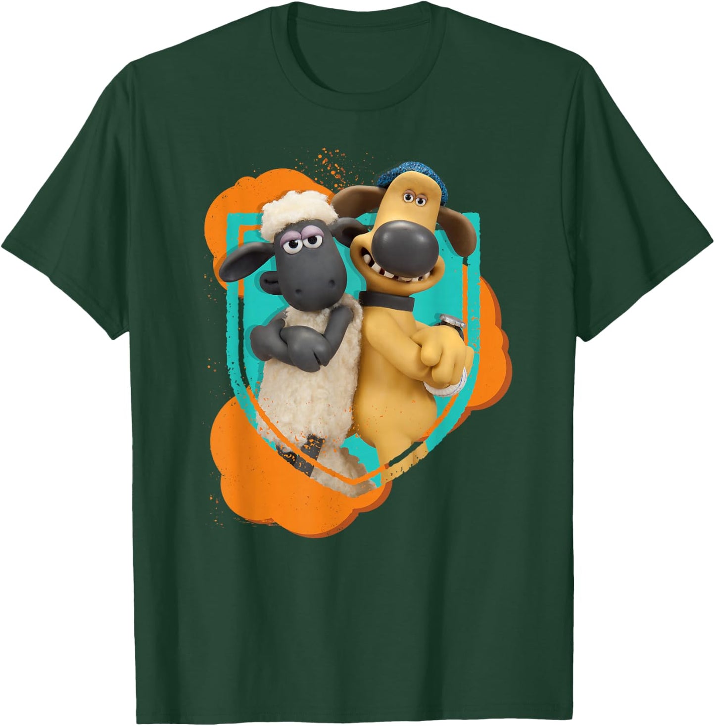 Shaun The Sheep: Shaun and Bitzer Best Friends T-Shirt - T-Shirt | Forest