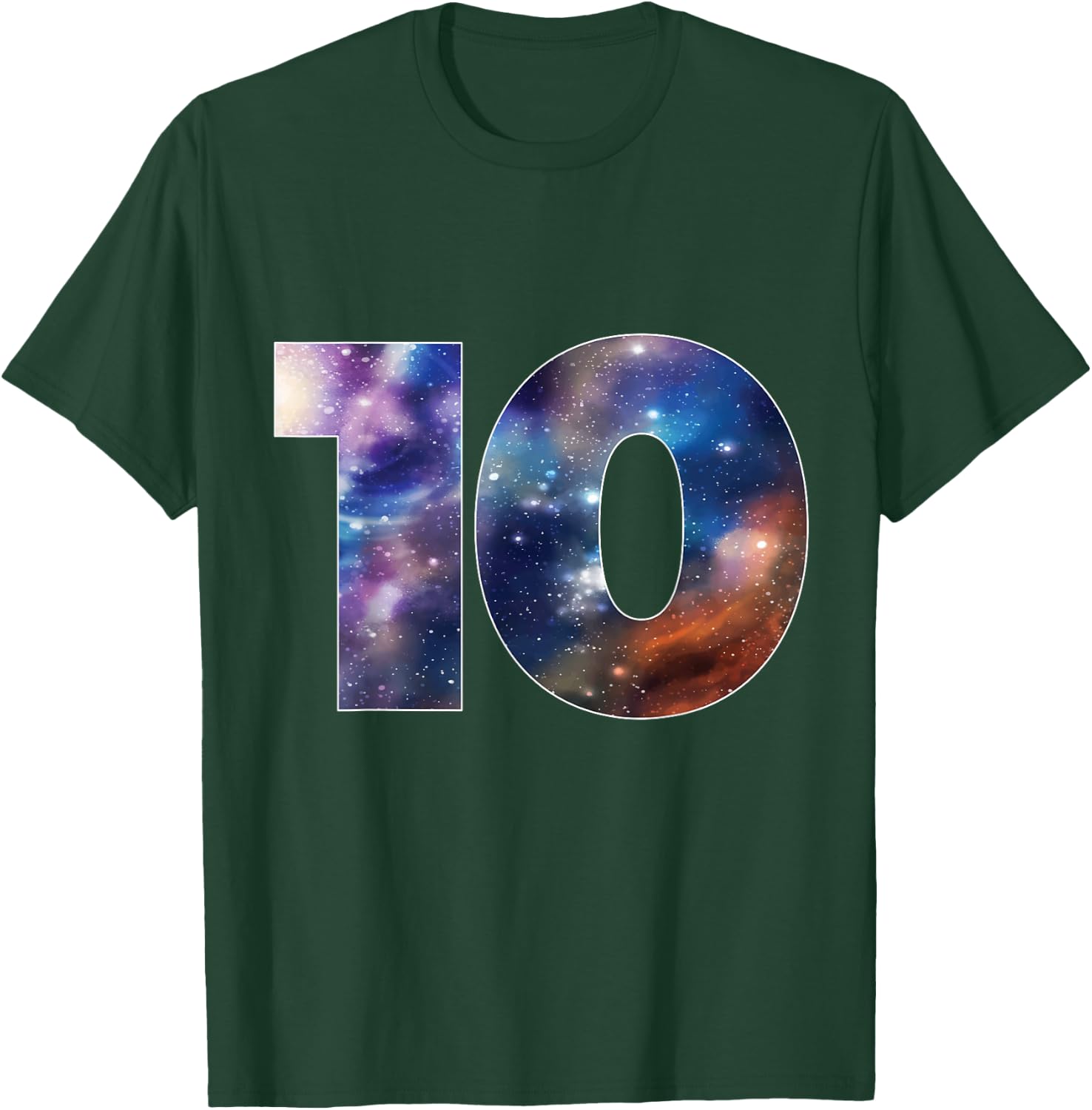 Galaxy 10 Year Old 10th Birthday Space Themed Astronaut Boy T-Shirt - T-Shirt | Forest