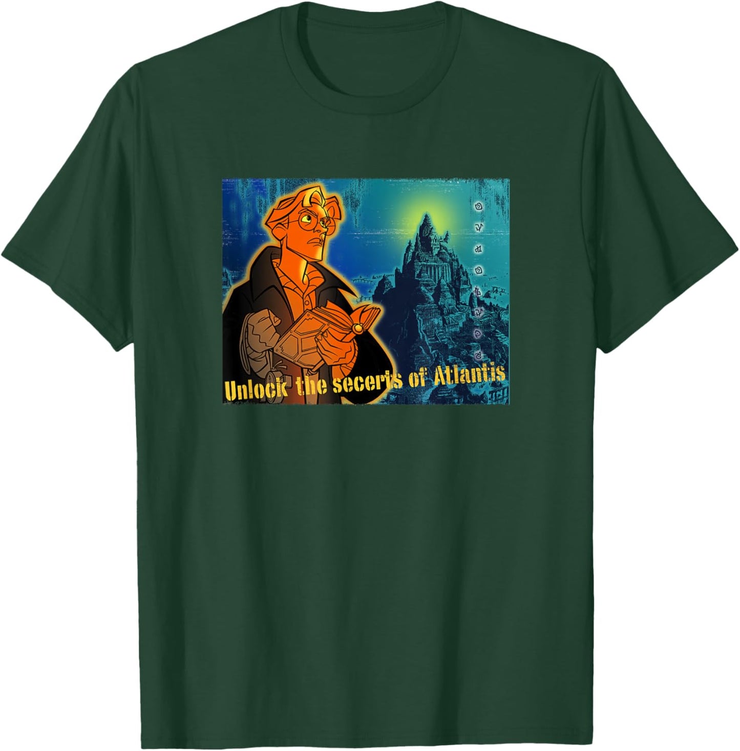 Atlantis: The Lost Empire - Milo Unlock The Secrets T-Shirt - T-Shirt | Forest