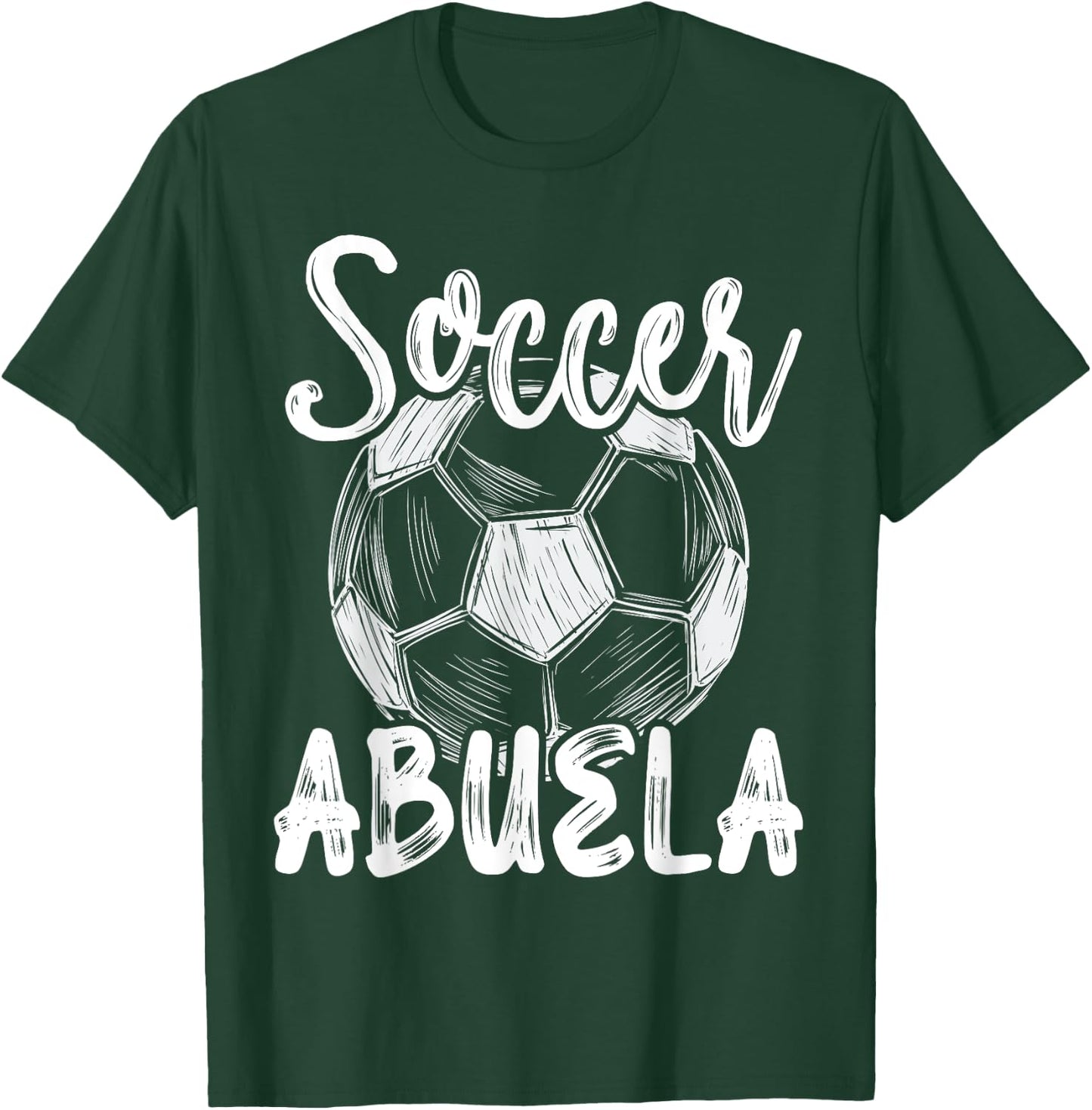 Soccer Abuela Women Family Matching Team Player Soccer Ball T-Shirt - T-Shirt | Forest