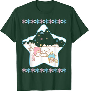 Little Twin Stars Ugly Christmas Sweater Shirt T-Shirt - T-Shirt | Forest