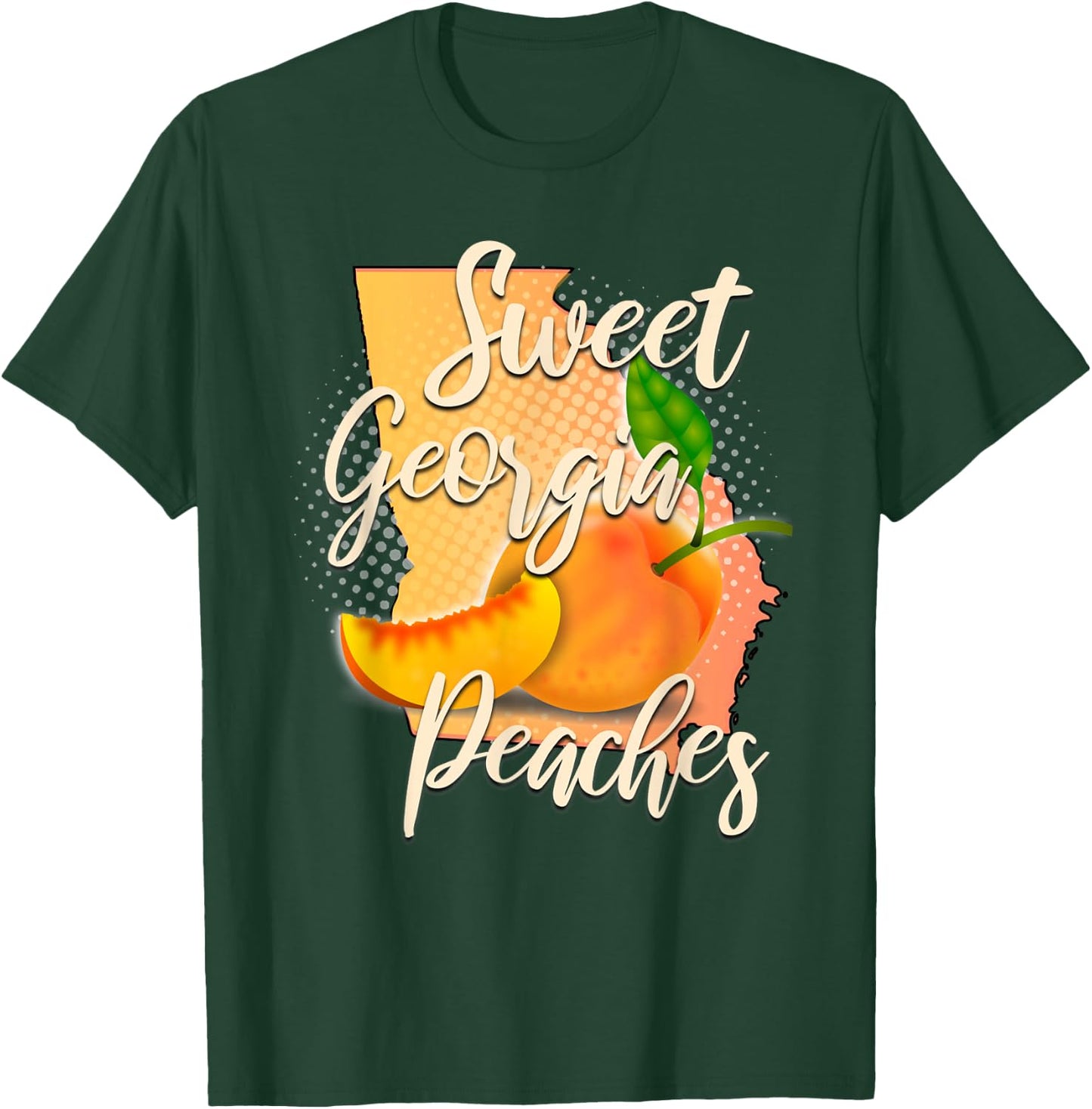 Sweet Georgia Peaches Shirt State Of Georgia Gift T-Shirt - T-Shirt | Forest