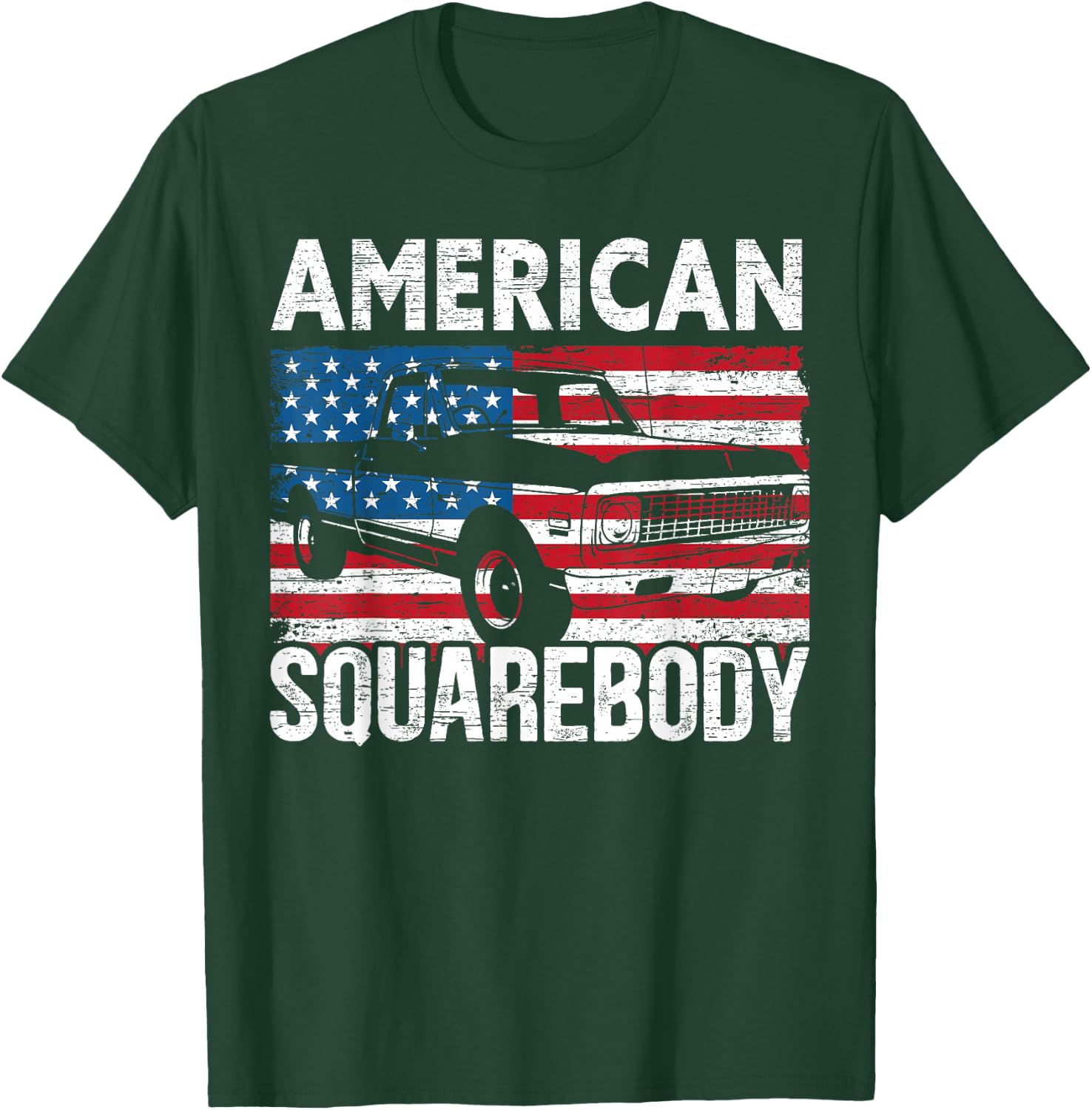 Square Body for a Old Chevy Pickup Truck Lovers T-Shirt - T-Shirt | Forest