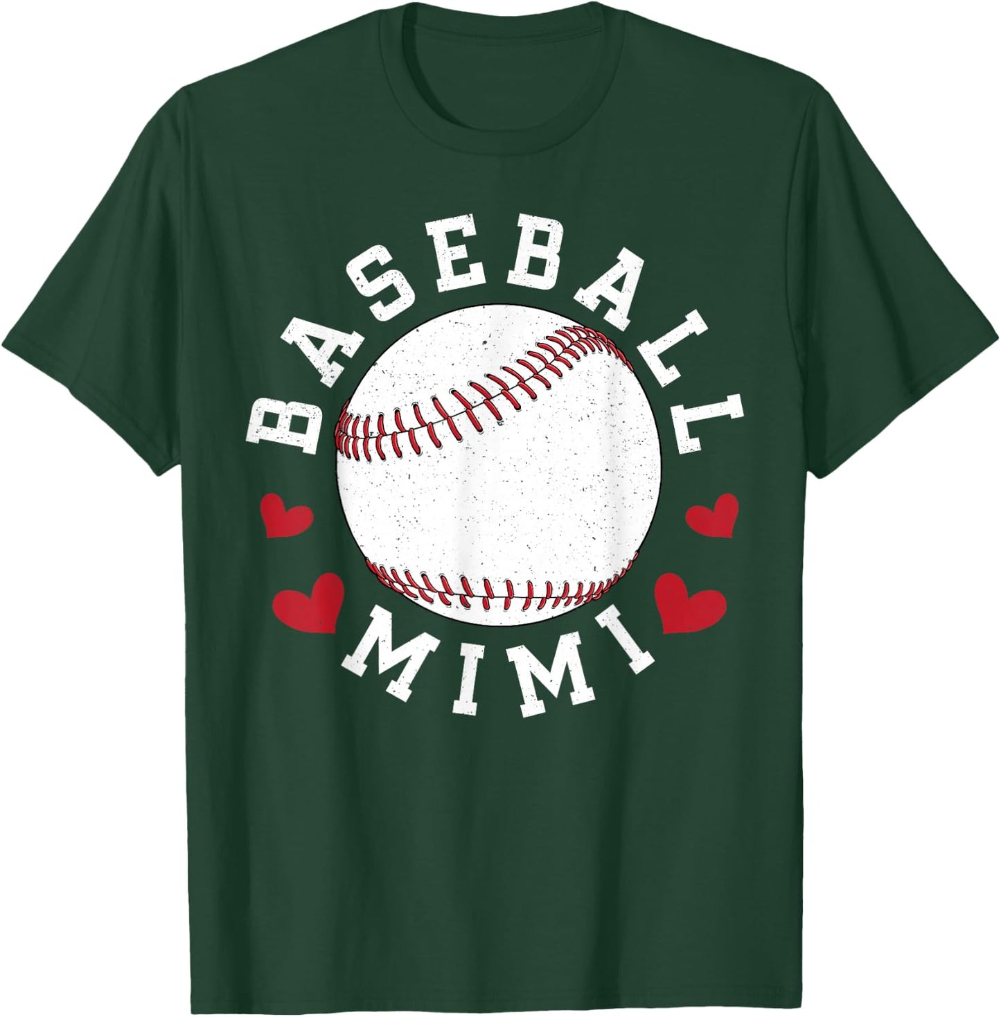 Baseball Mimi Grandma Mimi Of A Baseball Player Mimi T-Shirt - T-Shirt | Forest