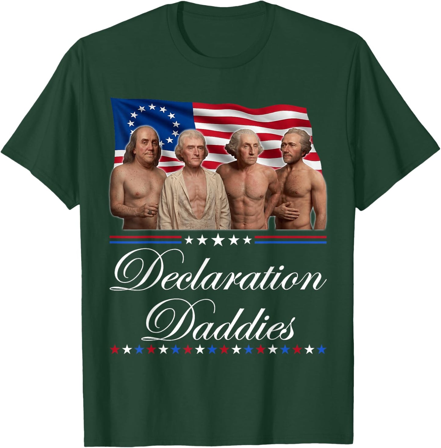 1776 America Declaration Daddies Joke Funny 4th of July Meme T-Shirt - T-Shirt | Forest