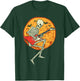Skeleton Playing Guitar Rock Moon Halloween Music Boys Men T-Shirt - T-Shirt | Forest