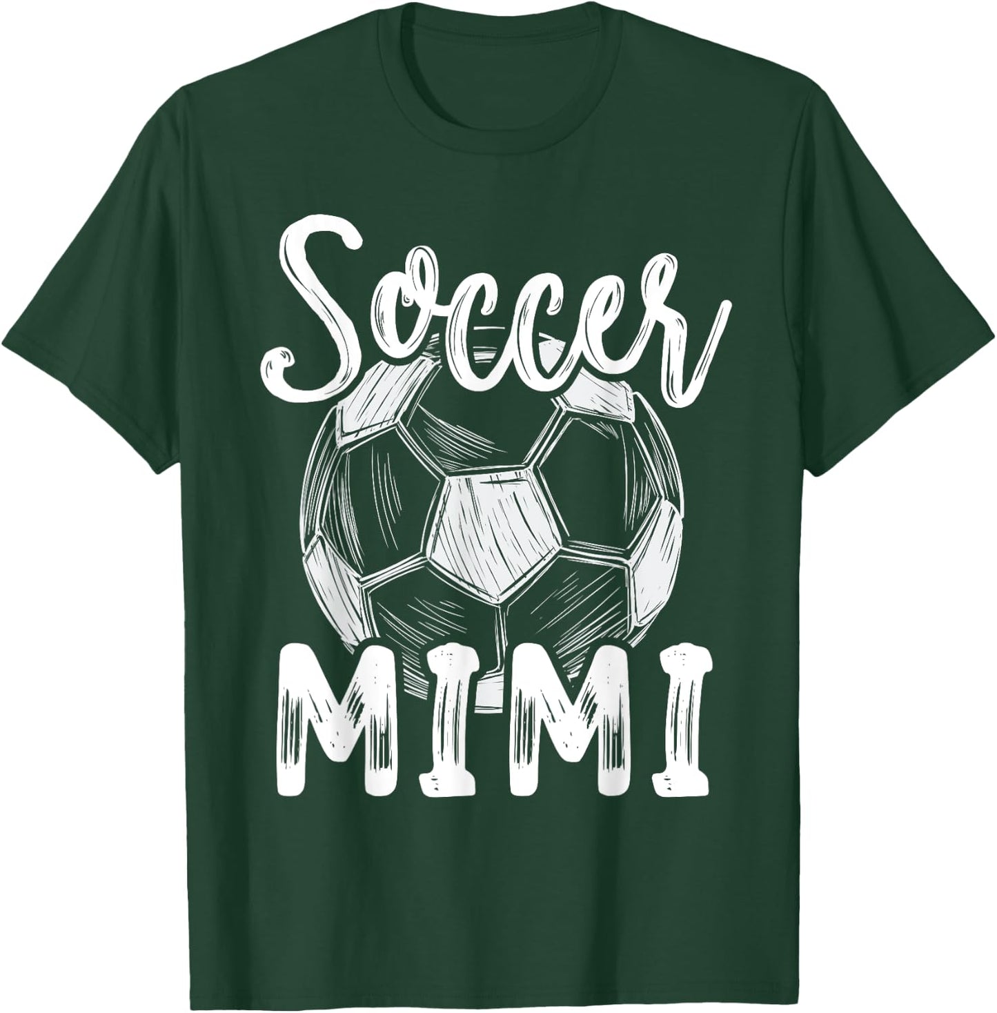 Soccer Mimi Women Family Matching Team Player Soccer Ball T-Shirt - T-Shirt | Forest