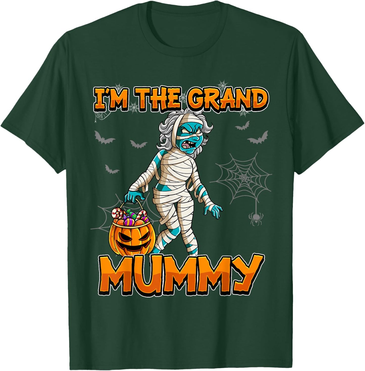 Halloween I'm The Grand Mummy Grandma Halloween T-Shirt - T-Shirt | Forest