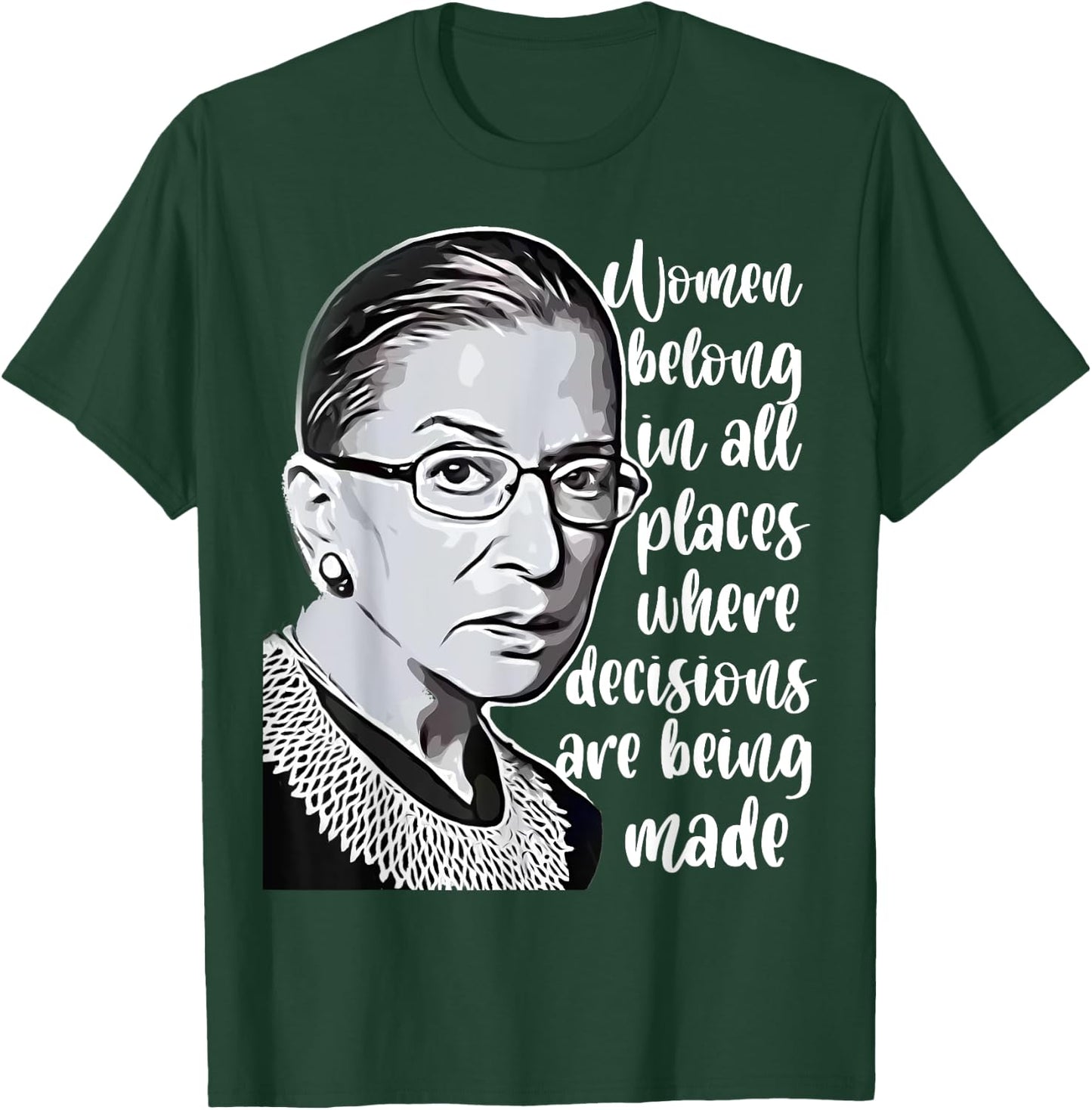 Vintage Ruth Bader Ginsburg RBG Gift T-Shirt - T-Shirt | Forest