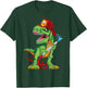 Firefighter Dinosaur T-rex Outfit For Fireman Firetruck Boys T-Shirt - T-Shirt | Forest