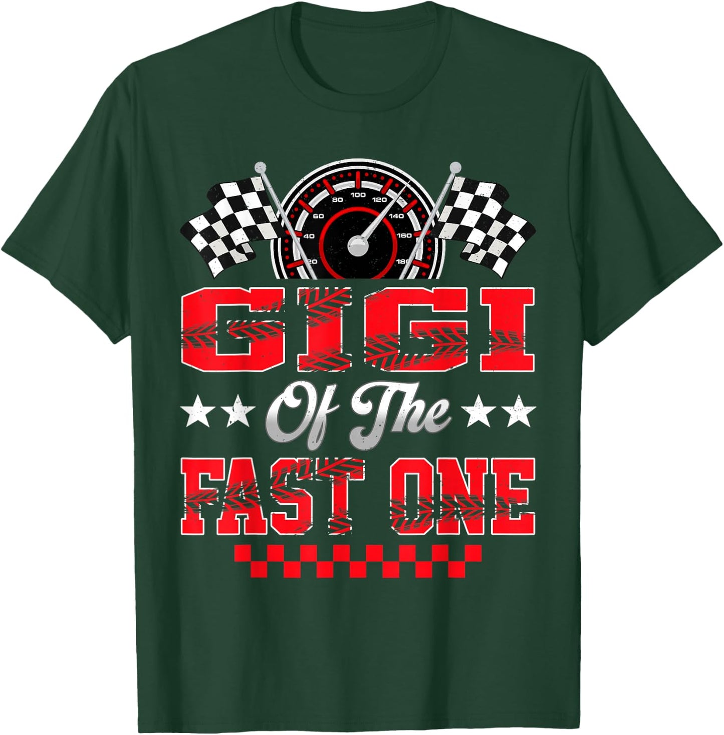 Race Car Birthday Party Gigi of The Fast One T-Shirt - T-Shirt | Forest