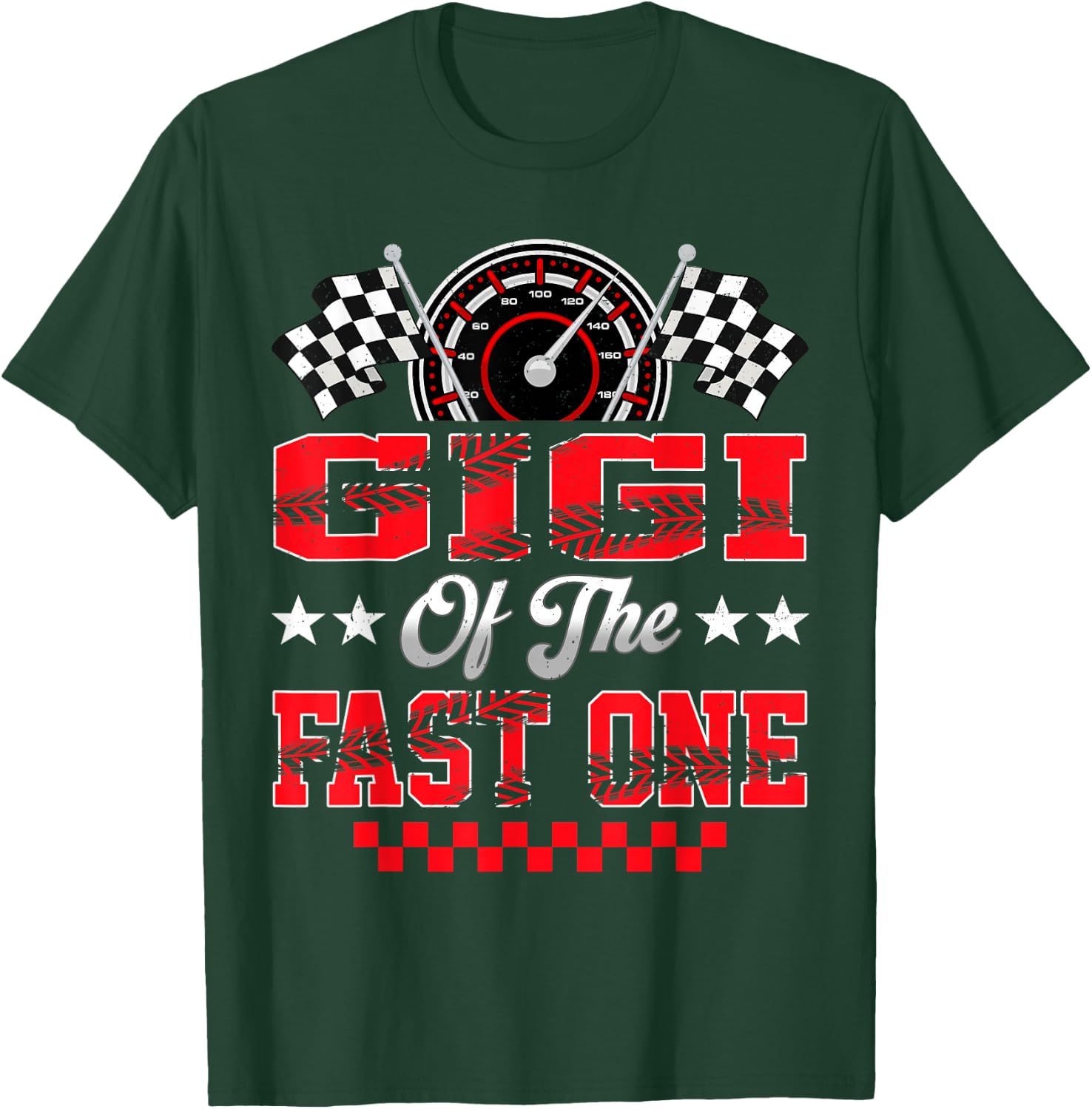 Race Car Birthday Party Gigi of The Fast One T-Shirt - T-Shirt | Forest