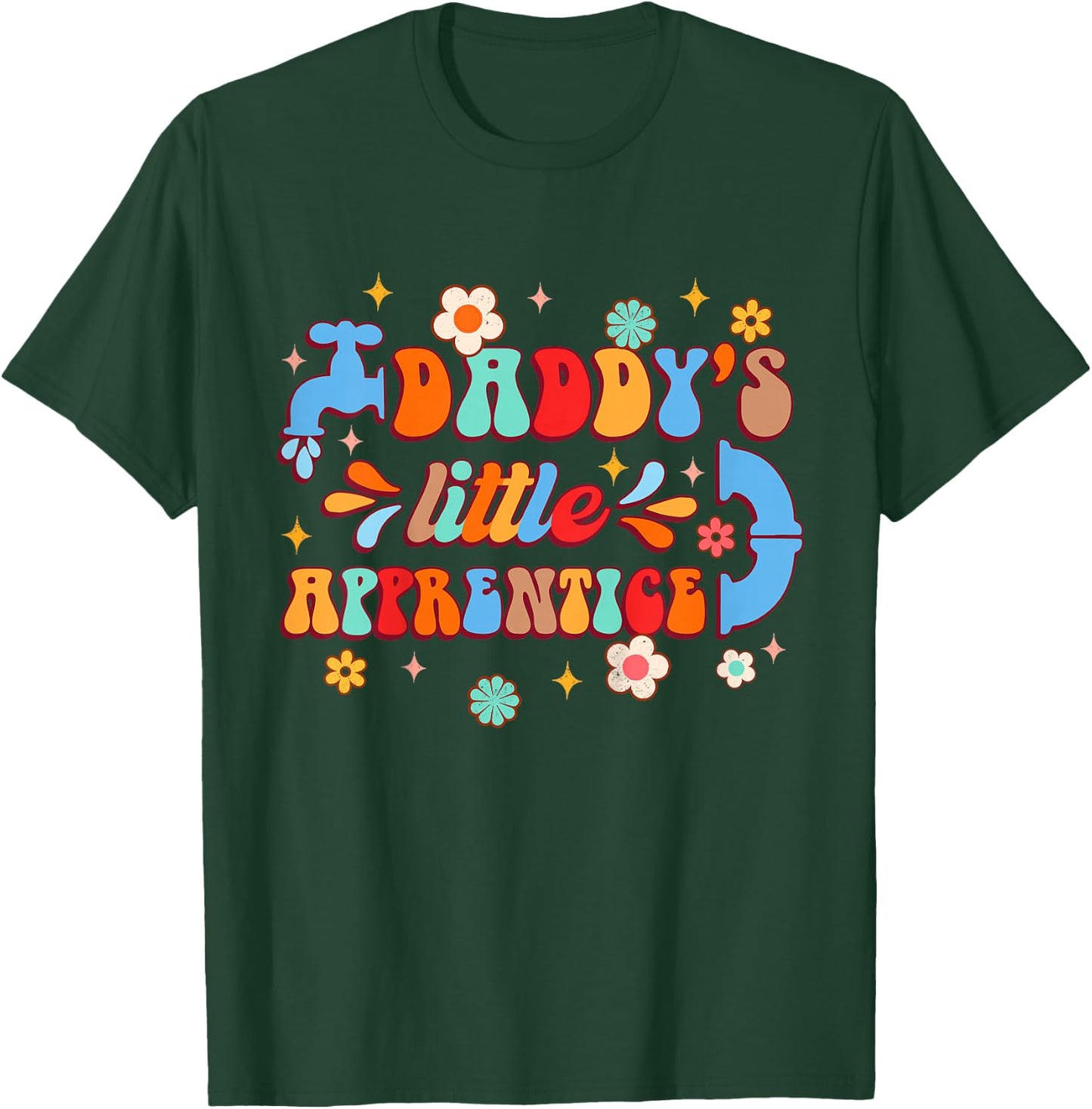 Future Plumber Baby Daddy & Me Daddy's Little Apprentice T-Shirt - T-Shirt | Forest