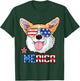 Corgi Merica 4th of July T Shirt Kids Boys Girls Dog Puppy T-Shirt - T-Shirt | Forest