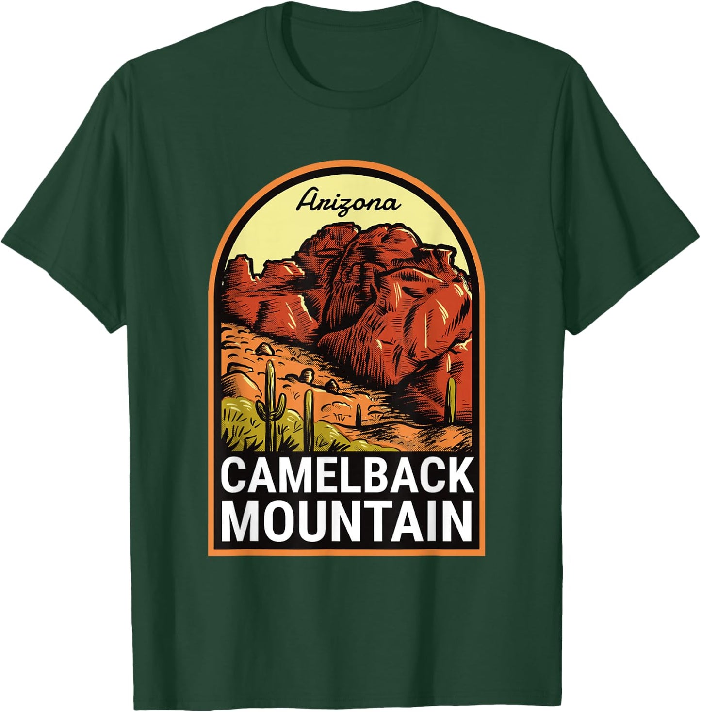 Camelback Mountain Arizona Vintage T-Shirt - T-Shirt | Forest