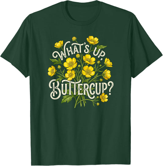 What's Up Buttercup Vintage Floral T-Shirt - T-Shirt | Forest