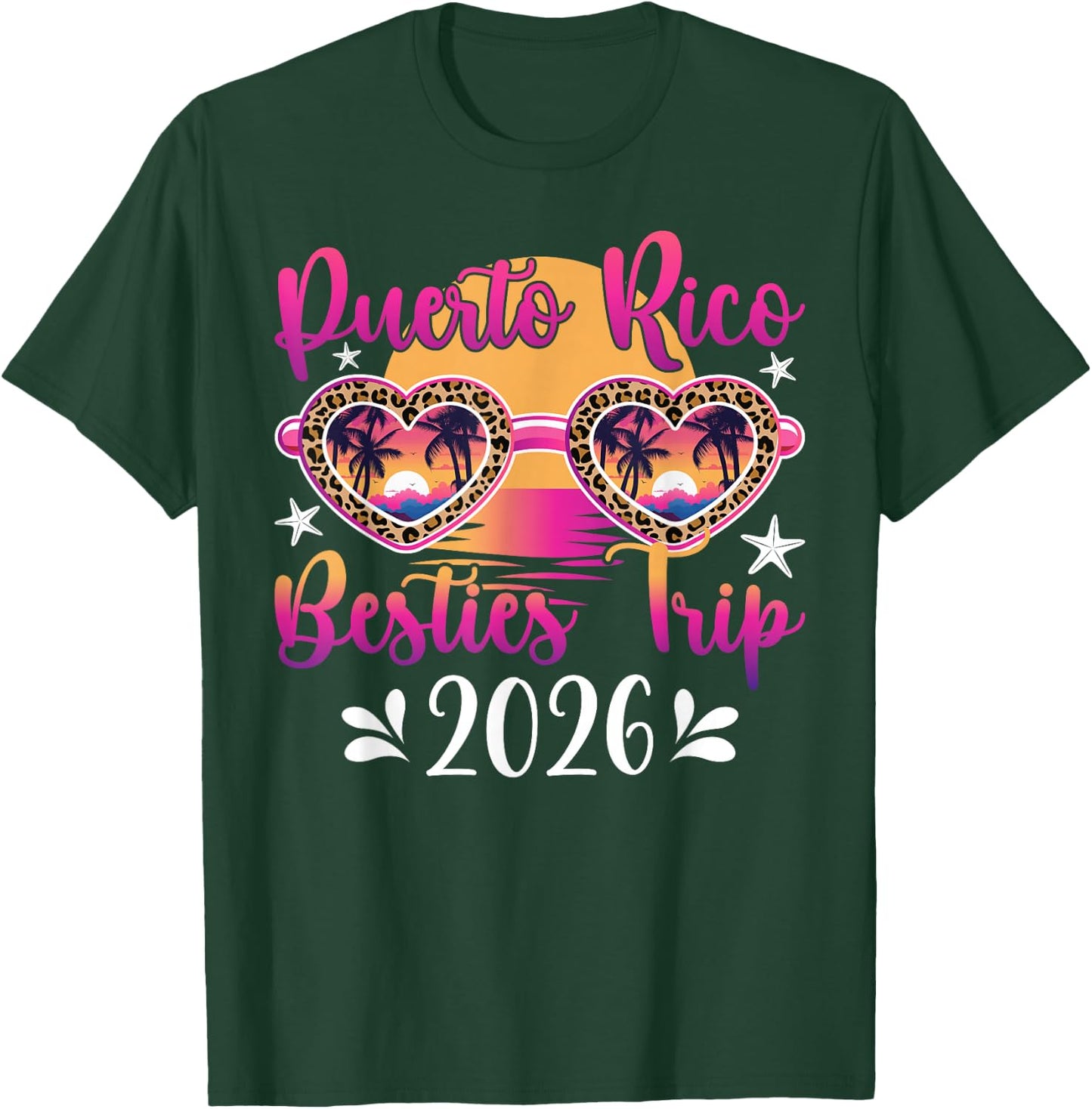 Puerto Rico Besties Trip 2026 Puerto Rico Best Friend Travel T-Shirt - T-Shirt | Forest