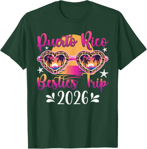 Puerto Rico Besties Trip 2026 Puerto Rico Best Friend Travel T-Shirt - T-Shirt | Forest