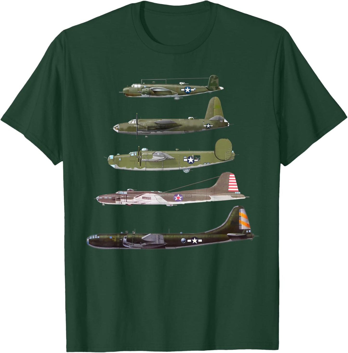 WW2 Bombers Planes Spotting B-29 Superfortress T-Shirt - T-Shirt | Forest