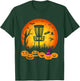 Retro Disc Golf Halloween Graveyard Scary Disc Golf Player T-Shirt - T-Shirt | Forest