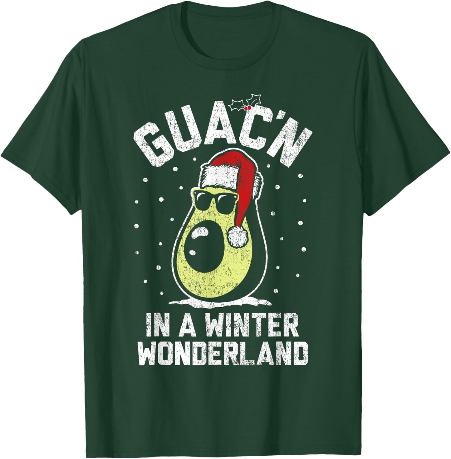 Trendy Christmas Guacn' In A Winter Wonderland T-Shirt - T-Shirt | Forest