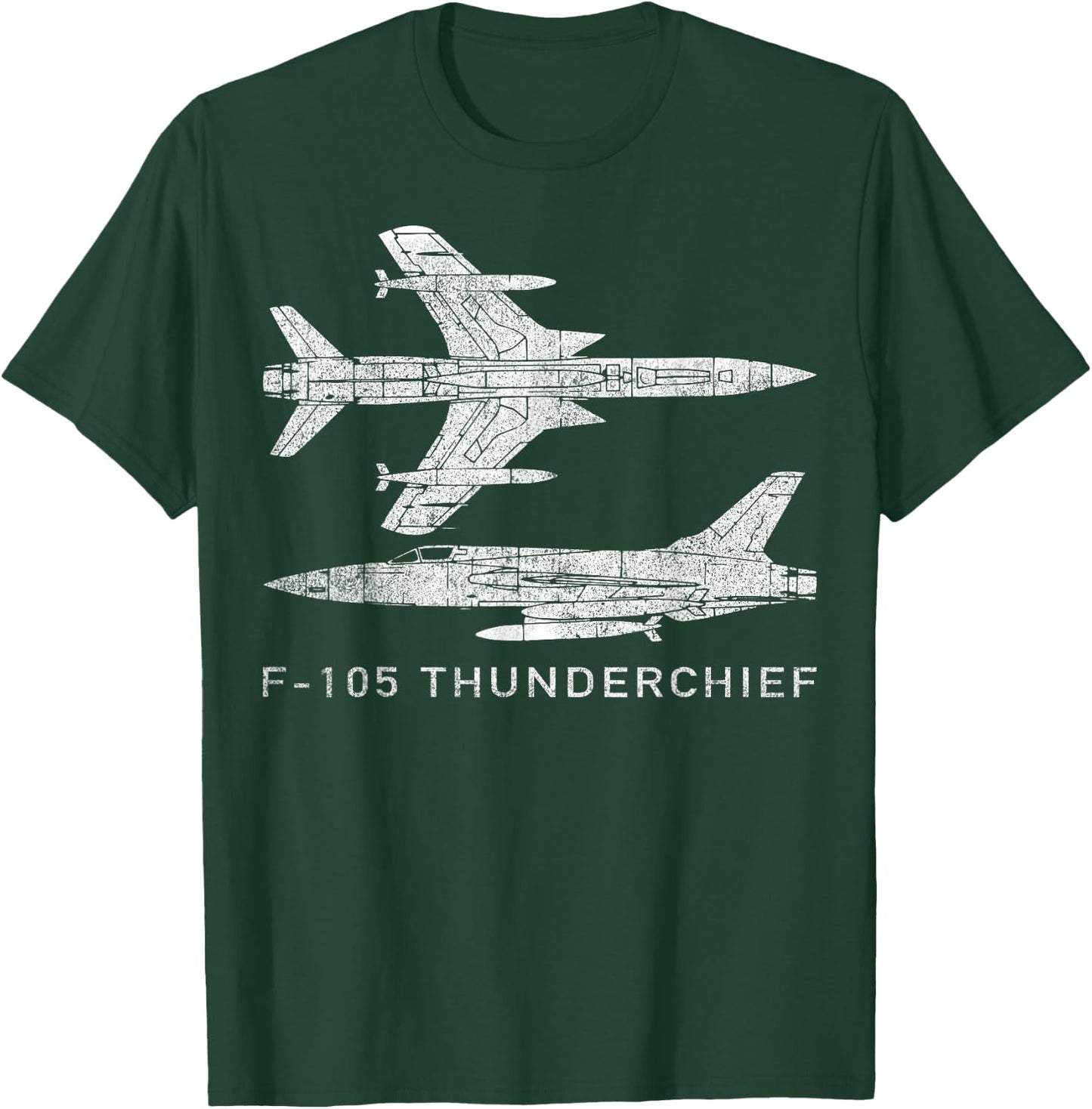 F-105 Thunderchief fighter-bomber aircraft T-Shirt - T-Shirt | Forest