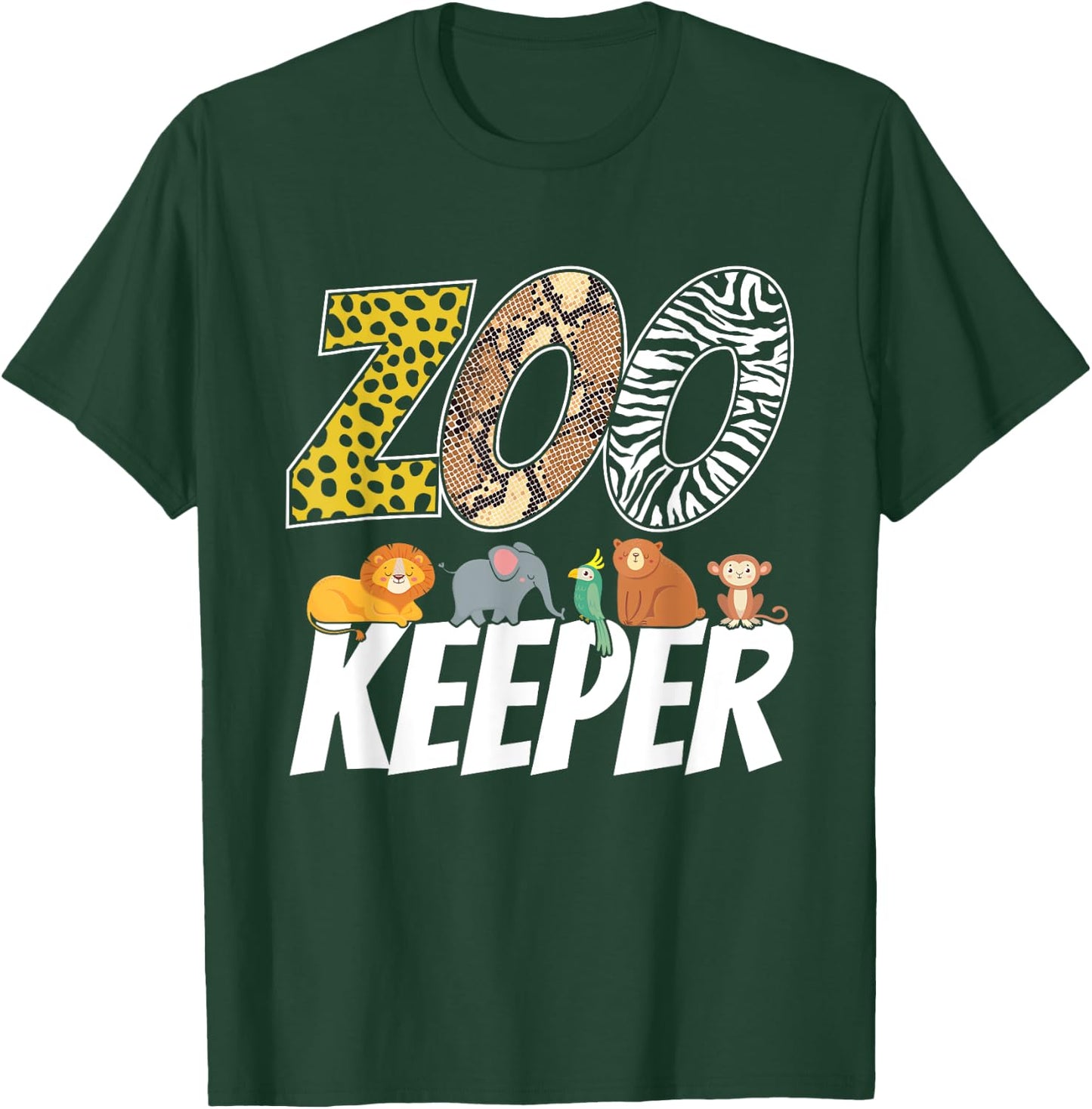 Zookeeper Costume African Savanna Zoo Keeper Animals Lover T-Shirt - T-Shirt | Forest