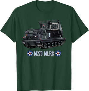 American Multi-Launch Missile System M270 T-Shirt - T-Shirt | Forest