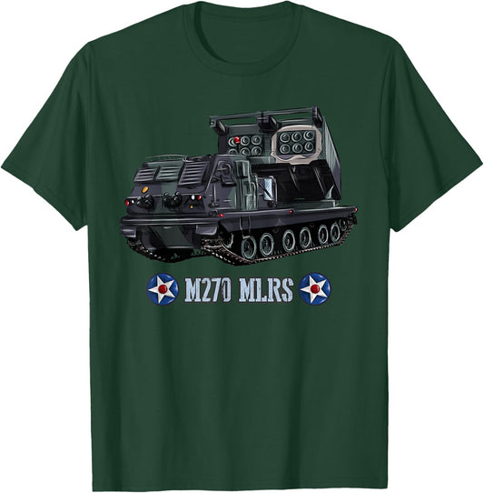 American Multi-Launch Missile System M270 T-Shirt - T-Shirt | Forest