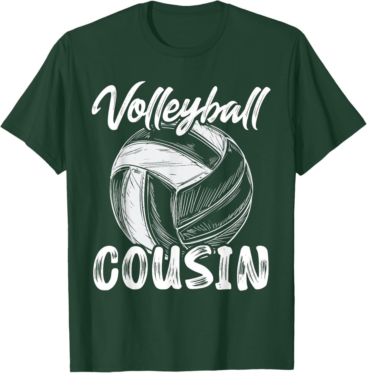 Volleyball Cousin Family Matching Volleyball Players T-Shirt - T-Shirt | Forest