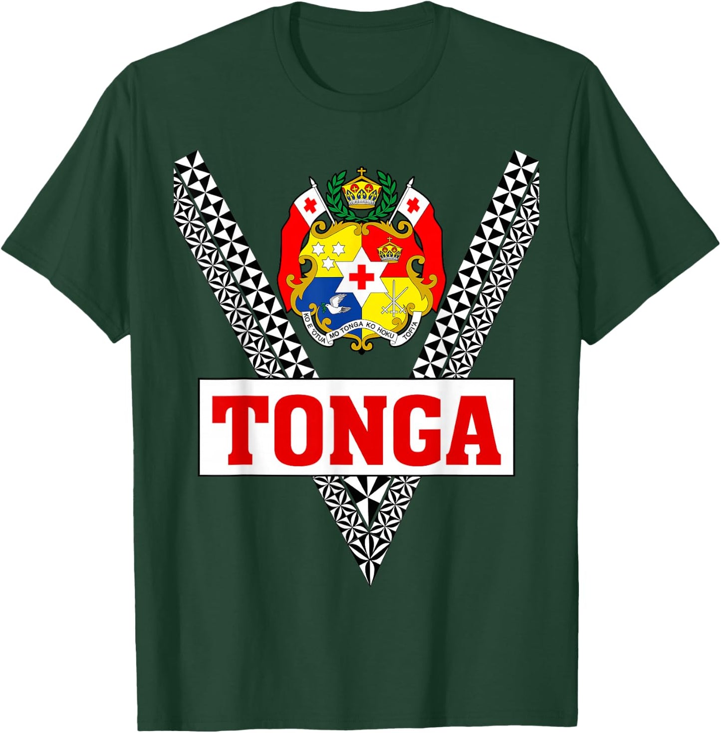 Mate Ma'a Tonga - Sila Tonga - Tongan Design T-Shirt - T-Shirt | Forest