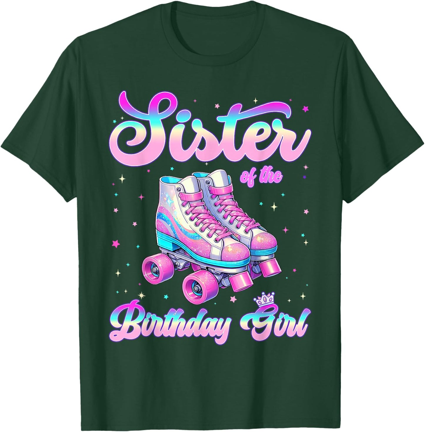 Sister Of The Birthday Girl Tie Dye Birthday Girl Family T-Shirt - T-Shirt | Forest