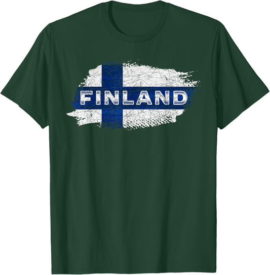Finnish Flag Sisu Finn Pride Scandinavian Culture Finland T-Shirt - T-Shirt | Forest