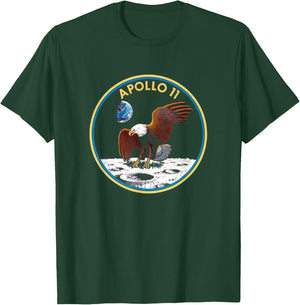 NASA Apollo 11 Mission Badge T-Shirt - T-Shirt | Forest